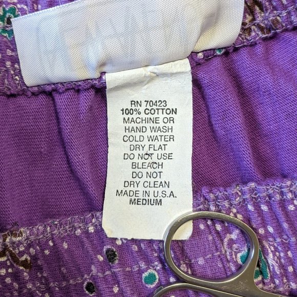 Vintage Printed Shorts & T-Shirt Two Piece Matching Set M - Picture 10 of 13